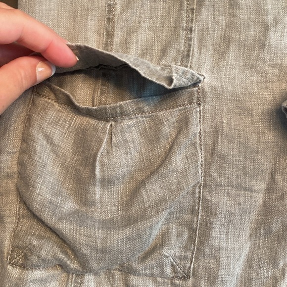 Eileen Fisher Utility Jacket 100% Linen - Picture 8 of 12